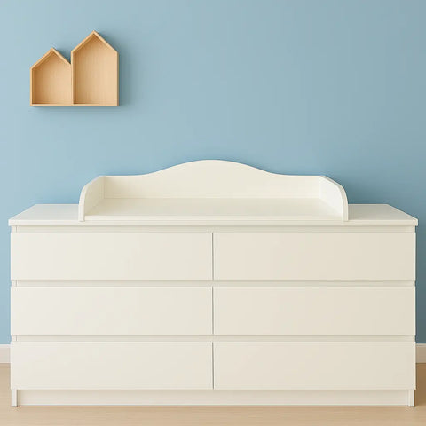 Rivestimento avvolgente bianco adatto per cassettiera MALM larga 160 cm con pannello