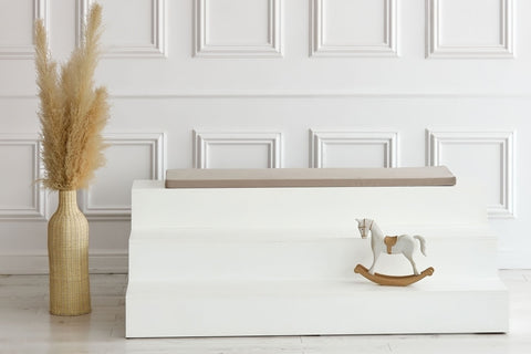 Copriseduta per Ikea TROFAST Mussola beige