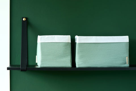 Cestino in Giada Verde Crepe Doppia