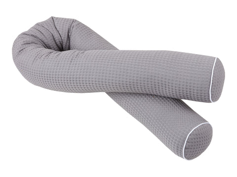 Bordo fasciatoio waffle piqué grigio
