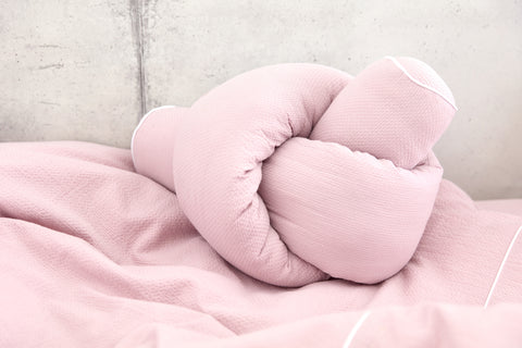 Bordo fasciatoio doppio crêpe rosa