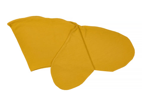 Copricuscino allattamento doppio crêpe giallo senape