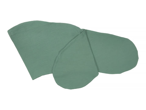 Copricuscino da allattamento doppio crêpe verde giada