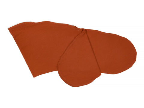 Fodera per cuscino da allattamento doppio crêpe rosso autunno rosso