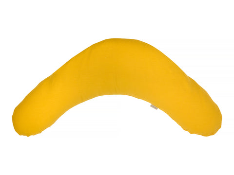 Cuscino da allattamento di qualità in doppia crêpe giallo senape