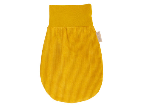 Borsa pagliaccetto primavera estate cordone largo giallo senape