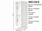 Das KraftKids Stauraumregal für Wickeltisch in Weiß passt zu 3er/4er MALM Kommoden, bietet zwei Fächer (je 30,8 cm hoch) und misst H75xB19,6xT31,5 cm. Mehrsprachige Namen enthalten. Ideal für zusätzlichen Stauraum.