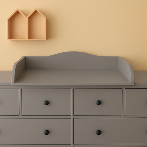 Accessorio fasciatoio bianco adatto per cassettiera HEMNES con pannello larga 160 cm