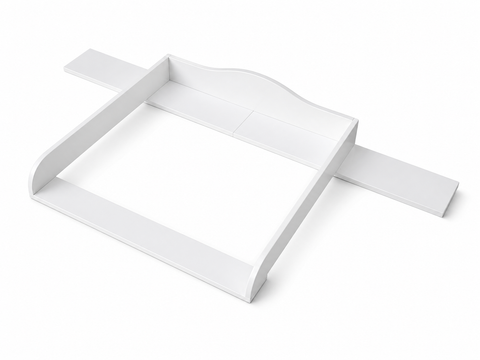 Rivestimento fasciatoio bianco adatto per cassettiera GULLABERG 168 cm con pannelli laterali di copertura