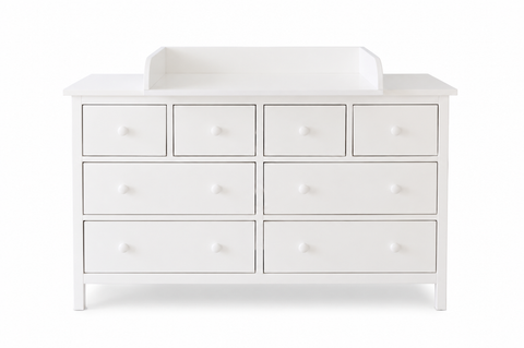 Rivestimento fasciatoio bianco adatto per cassettiera GULLABERG 168 cm con pannelli laterali di copertura