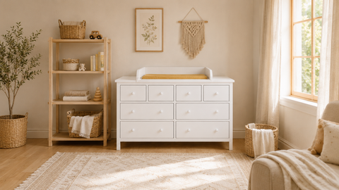 Rivestimento fasciatoio bianco adatto per cassettiera GULLABERG 168 cm con pannelli laterali di copertura