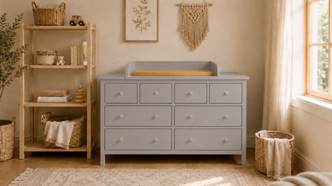 Rivestimento fasciatoio grigio adatto per cassettiera GULLABERG 168 cm con pannelli laterali di copertura (copia)
