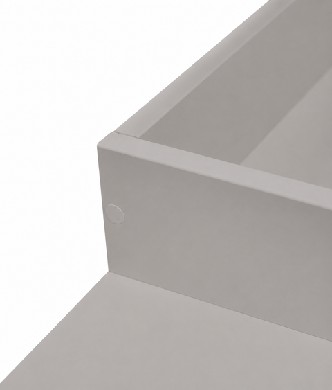 Rivestimento fasciatoio grigio adatto per cassettiera GULLABERG 168 cm con pannelli laterali di copertura (copia)
