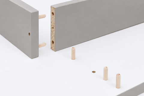 Rivestimento fasciatoio grigio adatto per cassettiera GULLABERG 168 cm con pannelli laterali di copertura (copia)