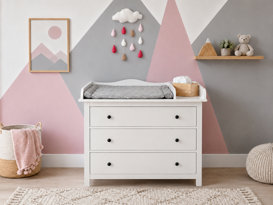 Accessorio per il cambio XXL extra largo con divisorio per HEMNES