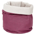 Das Körbchen rund Leinen magenta dunkel von KraftKids ist ein stilvolles und praktisches Stoffkörbchen, ideal um den Wickeltisch oder jeden anderen Raum zu organisieren.