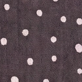 Mussola grigio scuro a pois