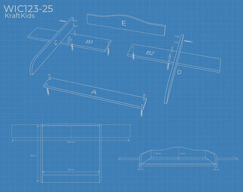 Accessorio fasciatoio bianco adatto per cassettiera HEMNES con pannello larga 160 cm