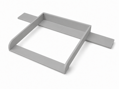 Rivestimento fasciatoio grigio adatto per cassettiera GULLABERG 168 cm con pannelli laterali di copertura (copia)