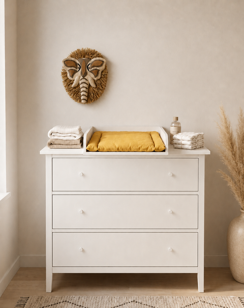 Rivestimento fasciatoio bianco adatto per la cassettiera GULLABERG con 3 cassetti (99 cm)