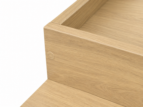 Piano fasciatoio per comò ANKARUDDEN con 6 cassetti e 2 cassetti interni – effetto rovere – superficie per il cambio 78 × 78 cm