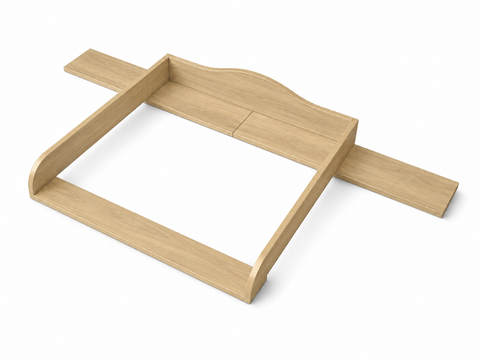 Piano fasciatoio per comò ANKARUDDEN con 6 cassetti e 2 cassetti interni – effetto rovere – superficie per il cambio 78 × 78 cm