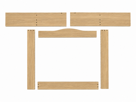 Piano fasciatoio per comò ANKARUDDEN con 6 cassetti e 2 cassetti interni – effetto rovere – superficie per il cambio 78 × 78 cm