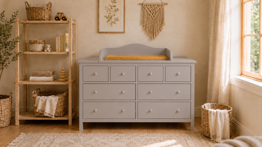 Rivestimento fasciatoio grigio adatto per cassettiera GULLABERG 168 cm con pannelli laterali di copertura (copia)