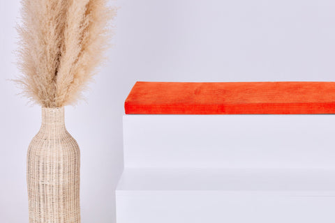 Cuscino per seduta per Ikea TROFAST Corduroy largo arancione arancione puro