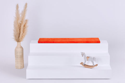 Cuscino per seduta per Ikea TROFAST Corduroy largo arancione arancione puro