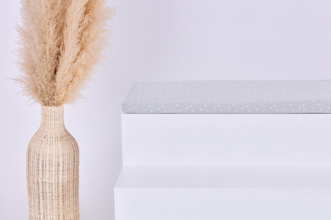 Coprisedile per Ikea TROFAST Mussola grigio soffioni