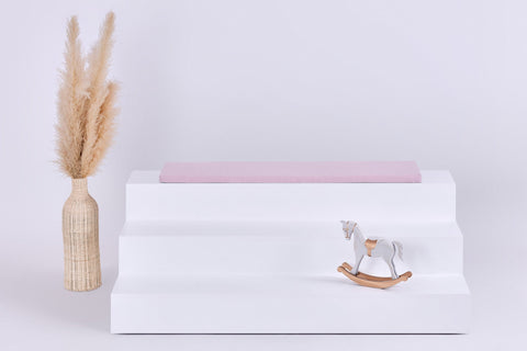 Cuscino per seduta per Ikea TROFAST doppio crepe rosa