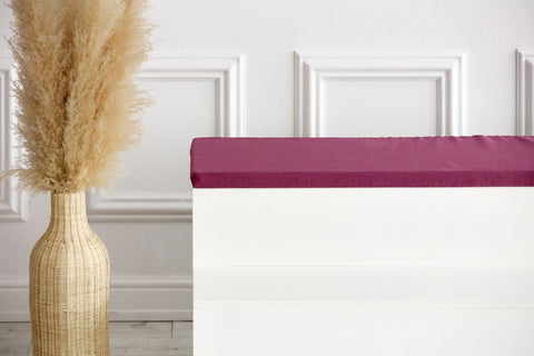 Copriseduta per Ikea TROFAST lino magenta scuro