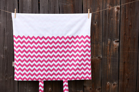 Fodera per coprifasciatoio Chevron magenta