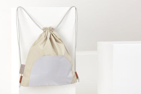 Borsa da palestra puntini irregolari dorati su verde oliva