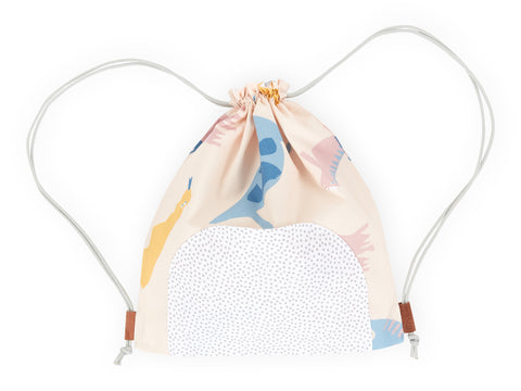 Borsa da palestra I dinosauri di Zoe su beige