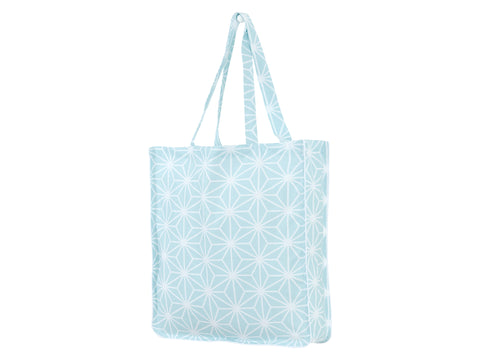 Borsa tote Diamante bianco su blu pastello