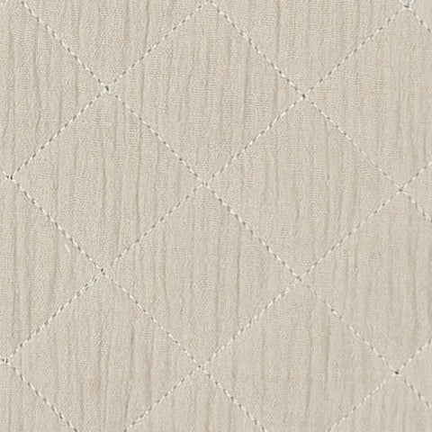 Tessuto PID mussola trapuntata beige tortora