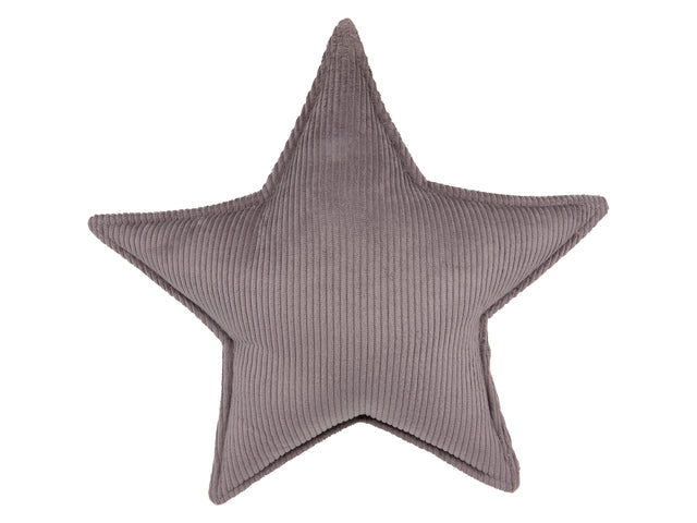 Cuscino stella cordoncino largo grigio