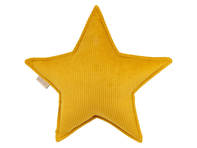 Cuscino stella cordoncino cordoncino largo giallo senape