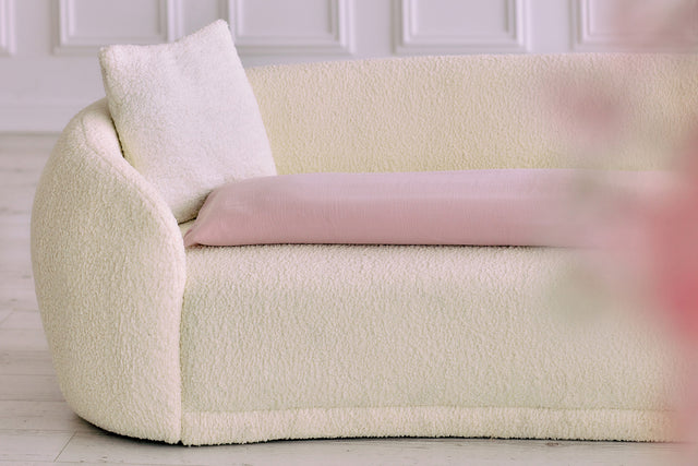 Cuscino relax per chi dorme sul fianco in doppio crêpe rosa